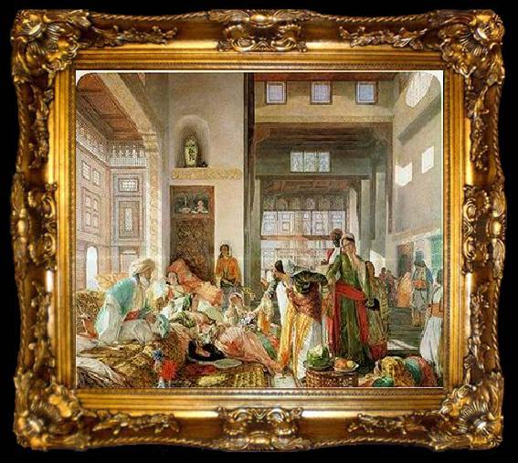 framed  unknow artist Arab or Arabic people and life. Orientalism oil paintings  256, ta009-2